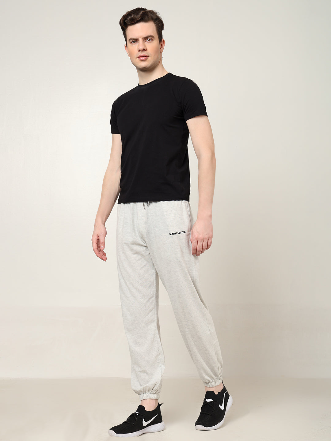 Breathable Loose Fit Cotton Track Pant for Men.(Off-White)