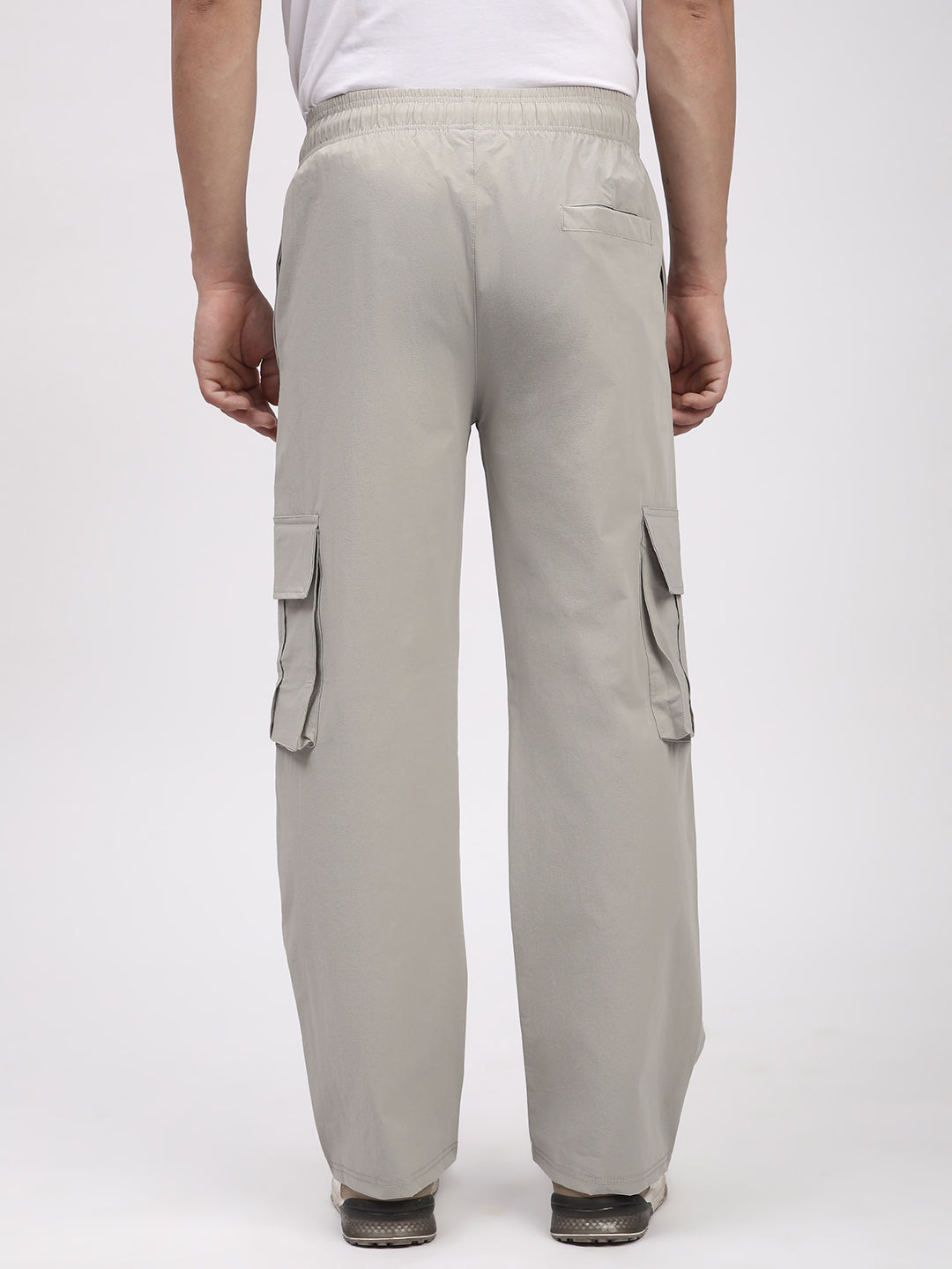 Straight Fit Cargo Pants For Men. (Ecru)
