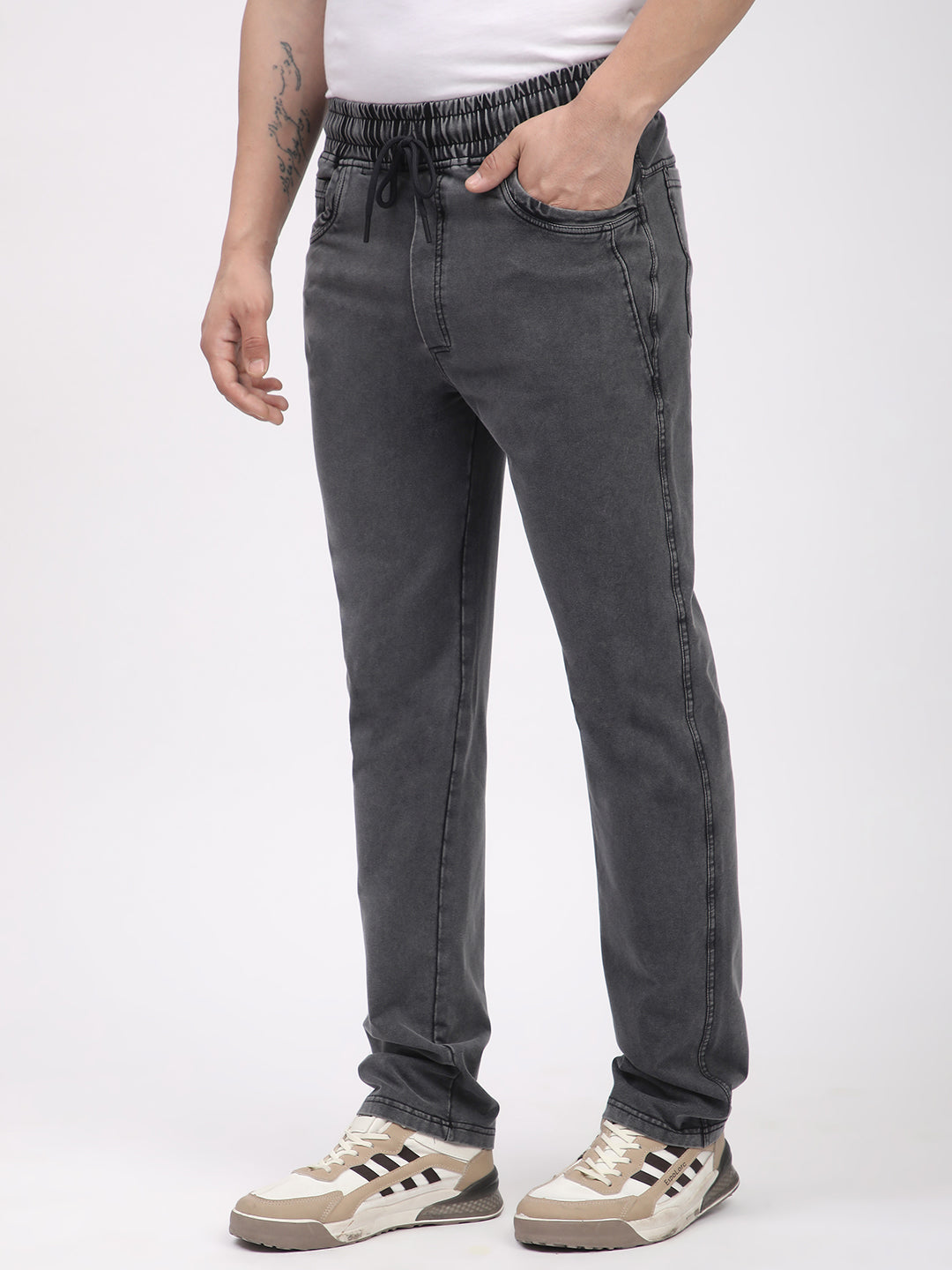 Acid Washed Lower for Men (Grey)
