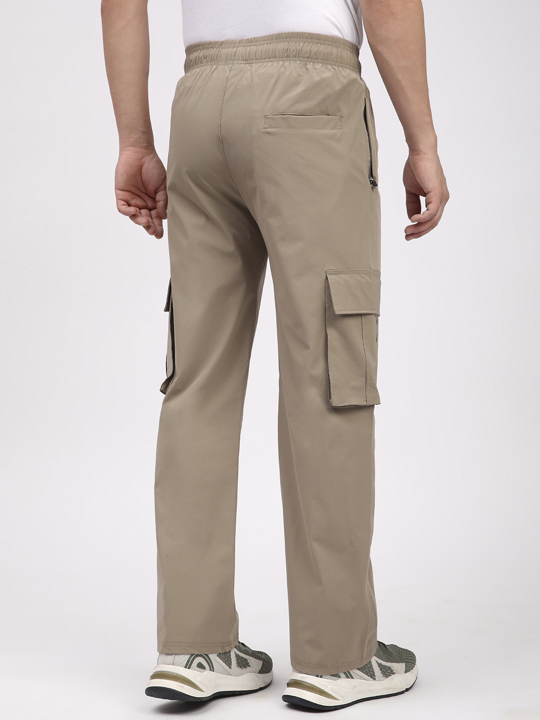 Straight Fit Cargo Pants For Men. (Khakhi)