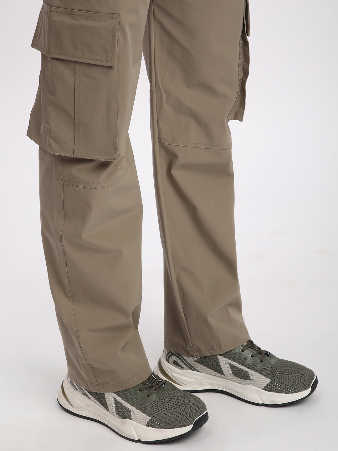 Straight Fit Cargo Pants For Men. (Khakhi)