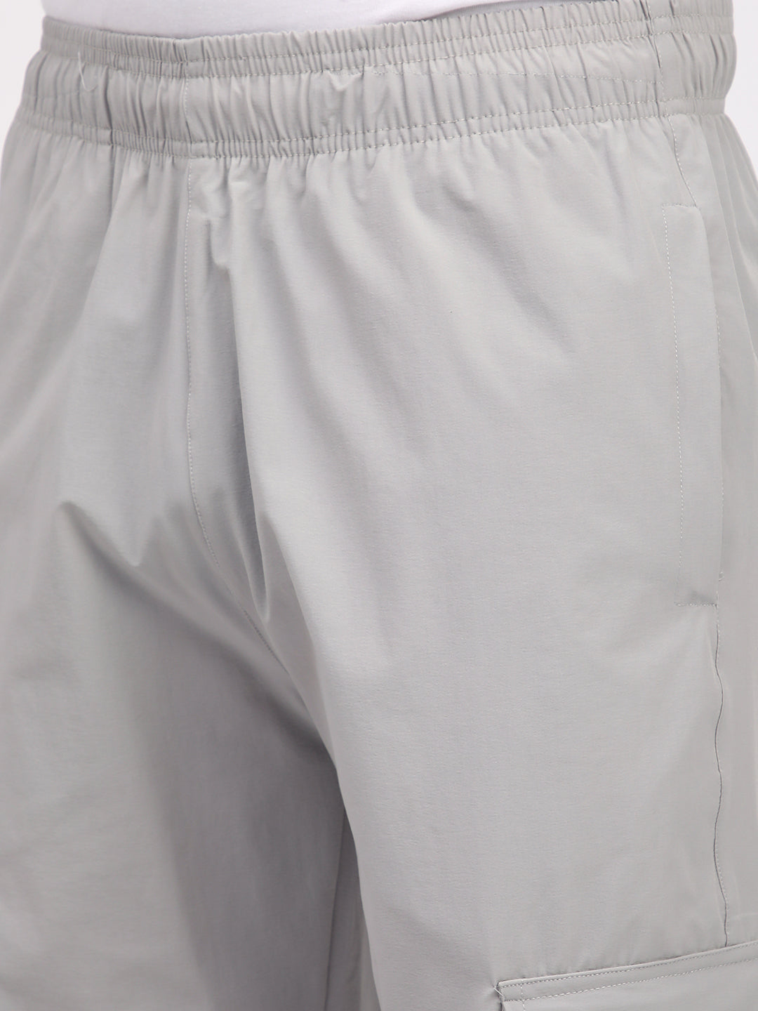 Straight Fit Cargo Pants For Men. (Grey)