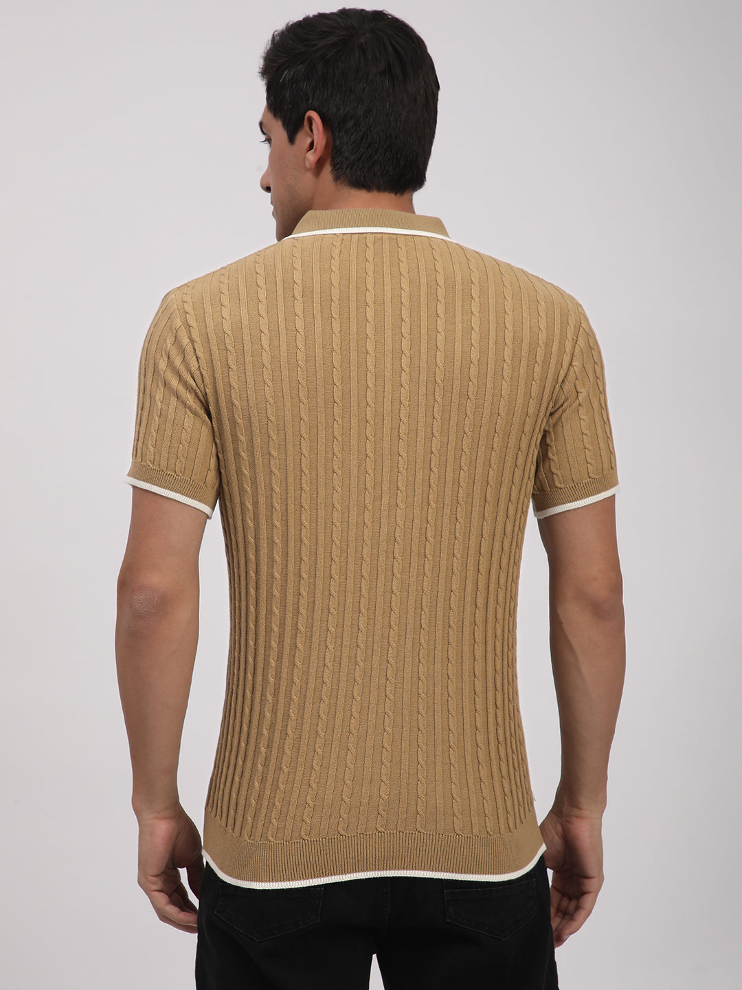 Knitted T-Shirt for Men. (Skin)