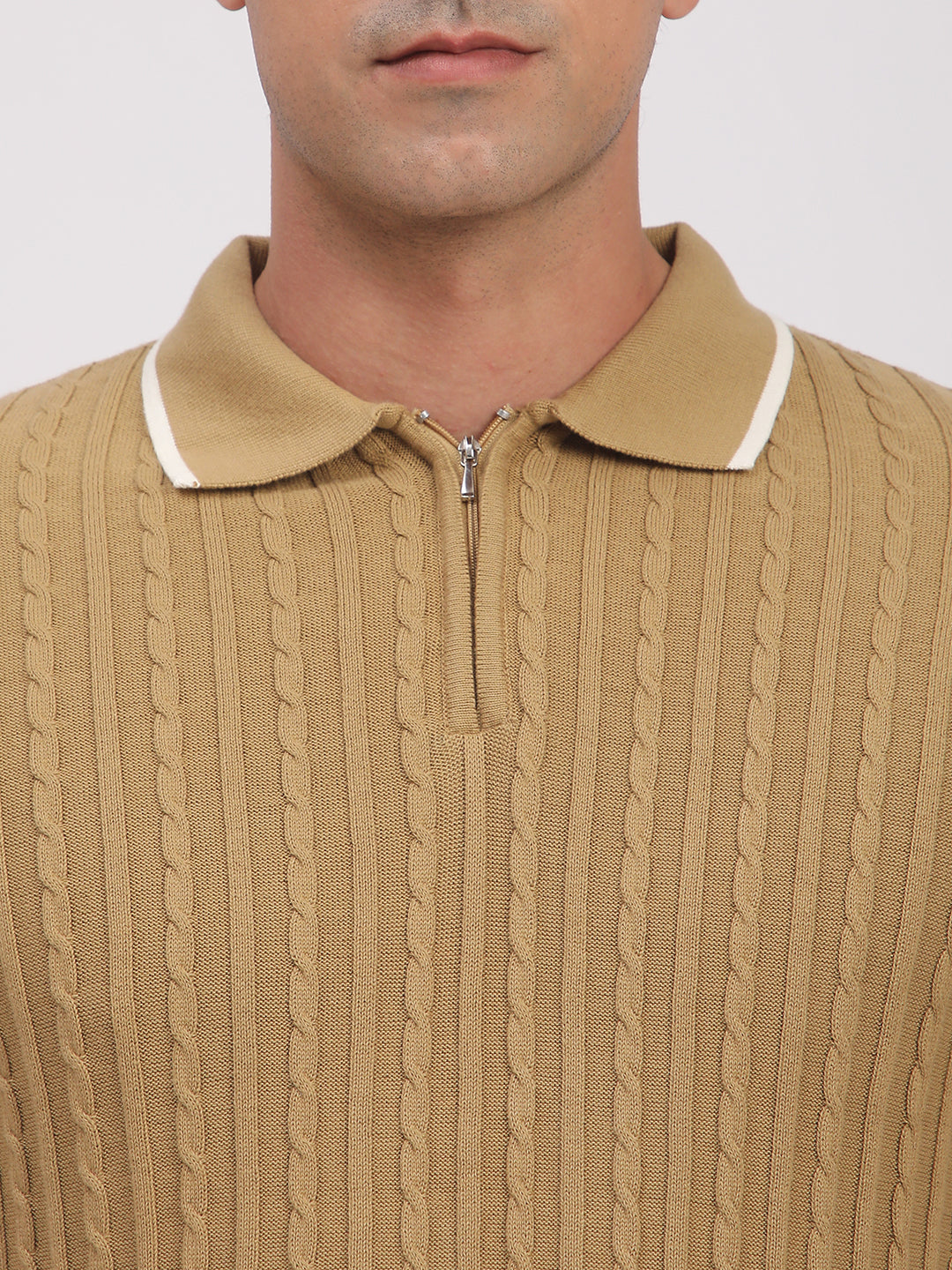 Knitted T-Shirt for Men. (Skin)