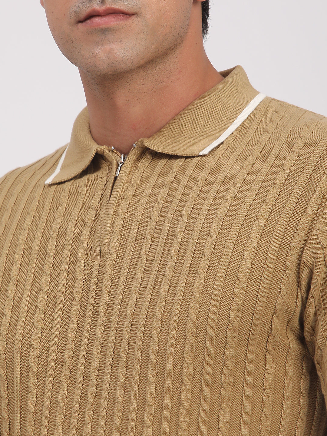 Knitted T-Shirt for Men. (Skin)