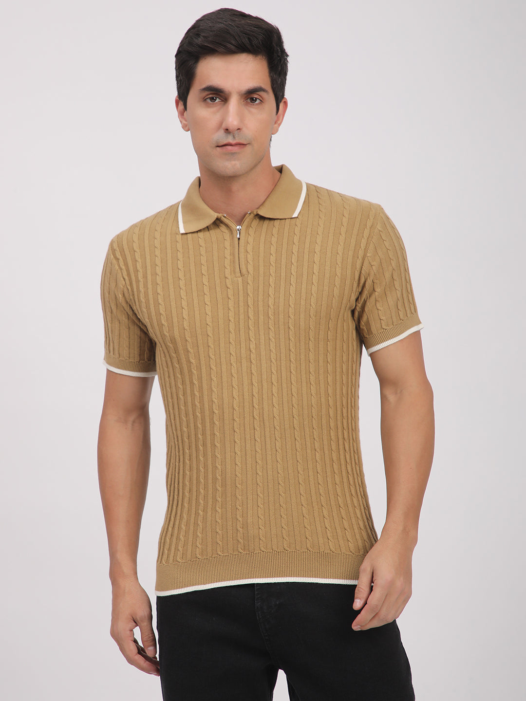 Knitted T-Shirt for Men. (Skin)