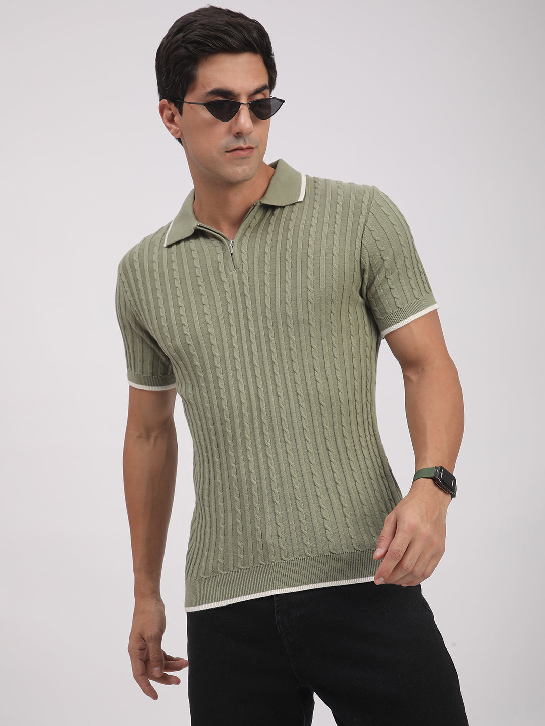 Knitted T-Shirt for Men. (Pista)