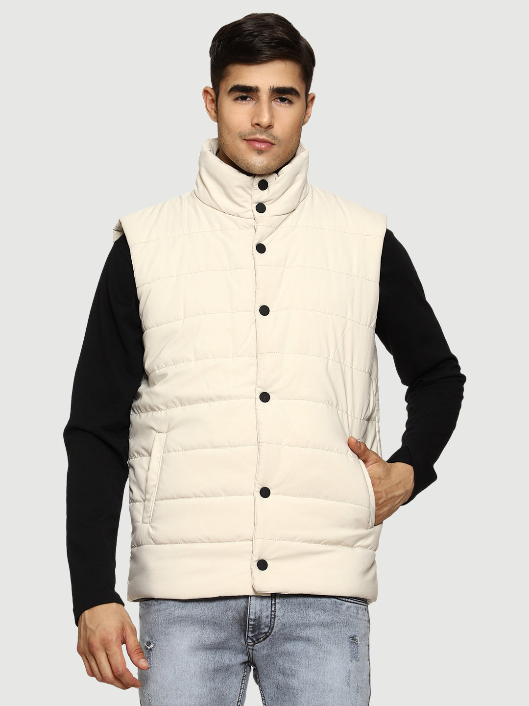 Sleeveless Puffer Jacket For Men