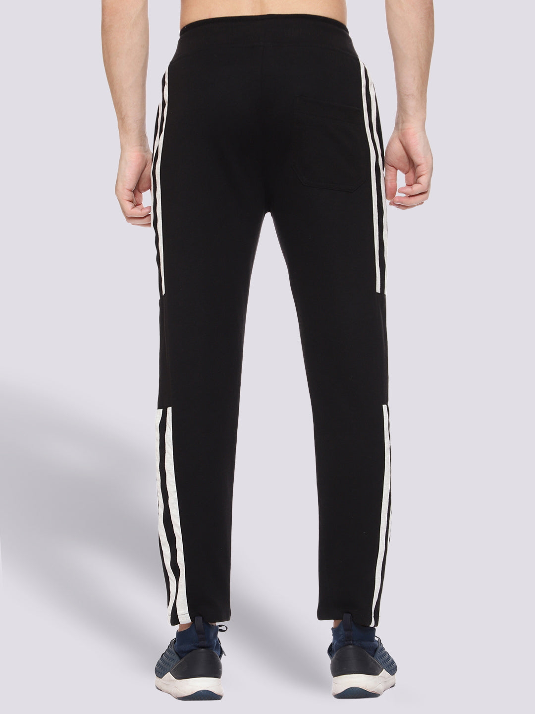 Black Cotton Track Pant For Men