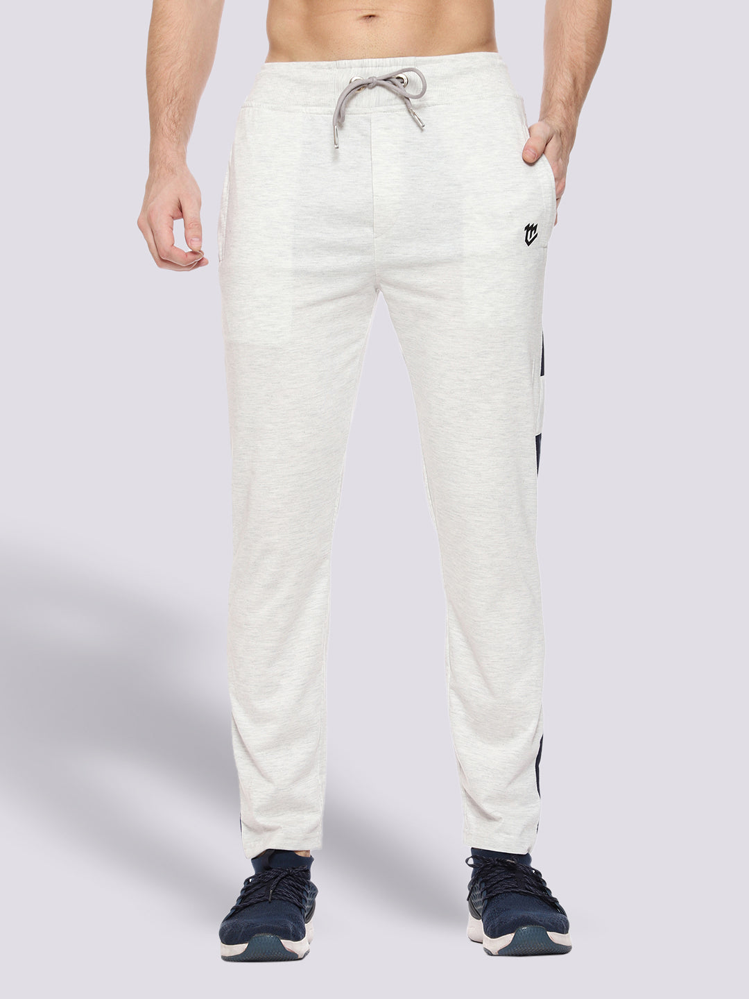 Side Stripe Cotton Track Pant for Men