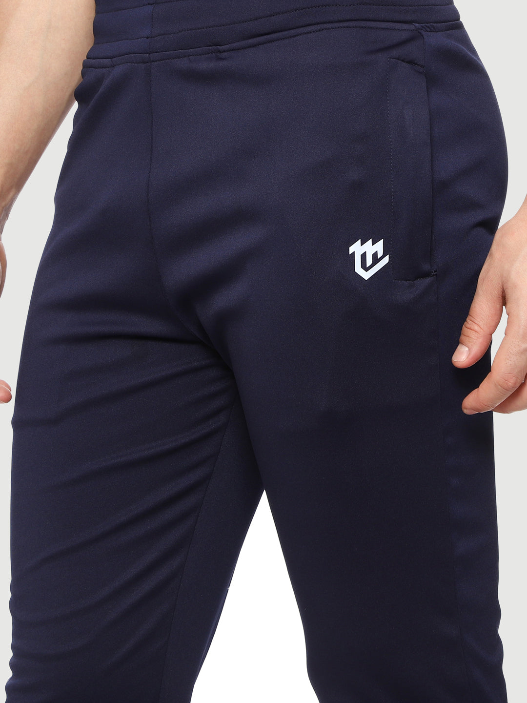 Rapid Dry Blue Solid Track Pant for Men