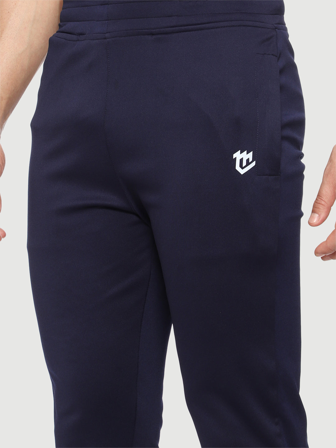 Rapid Dry Blue Striped Track Pant for Men