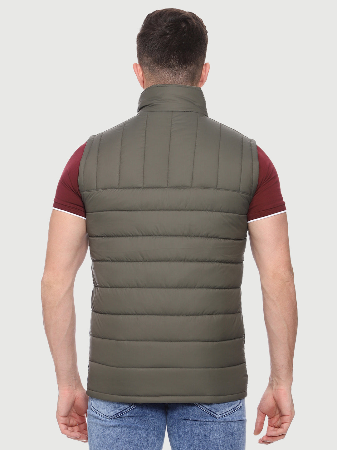 Sleeveless Reversible Jacket For Men