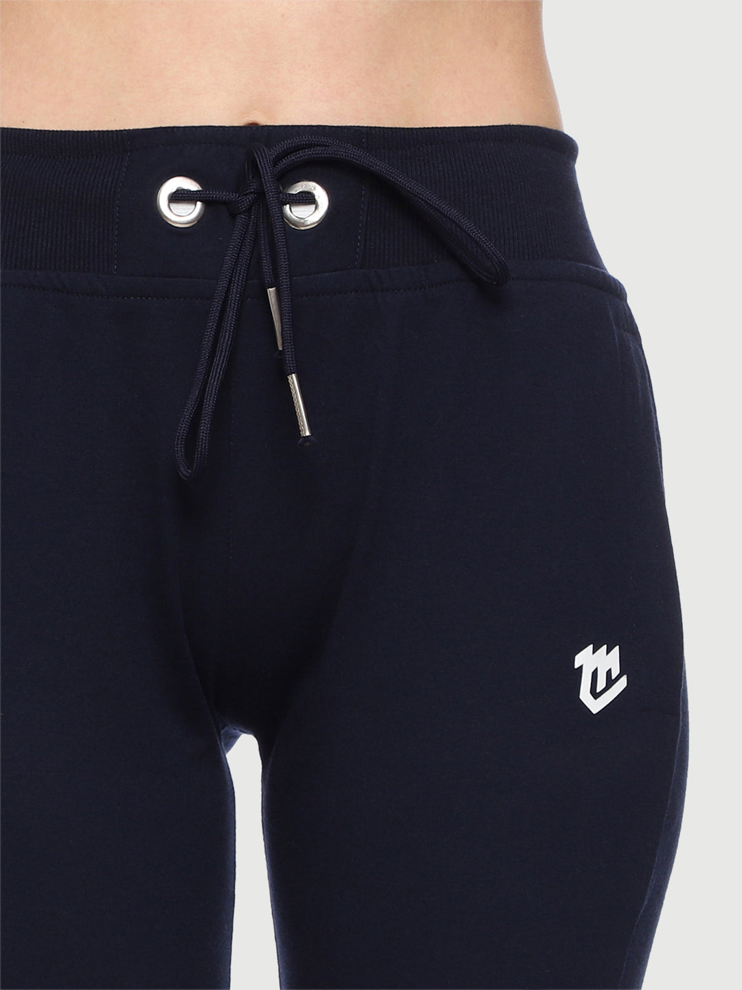 Blue Bell Bottom Cotton Track Pant For Women