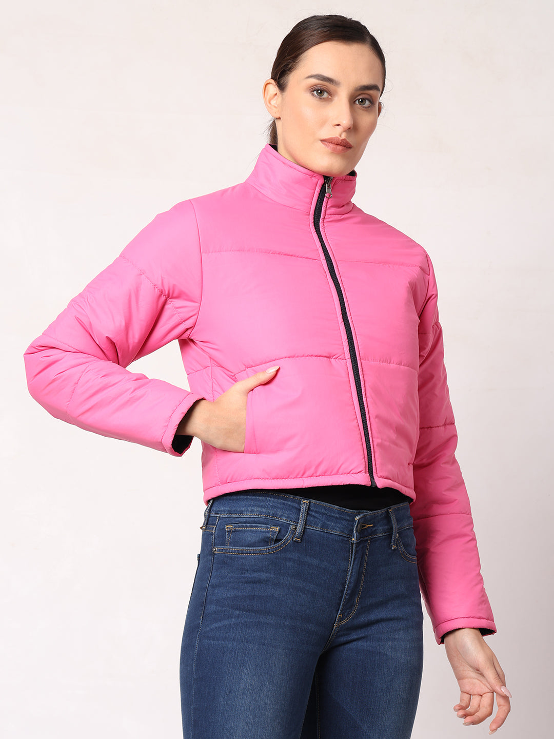 Cropped Reversible Jacket For Women