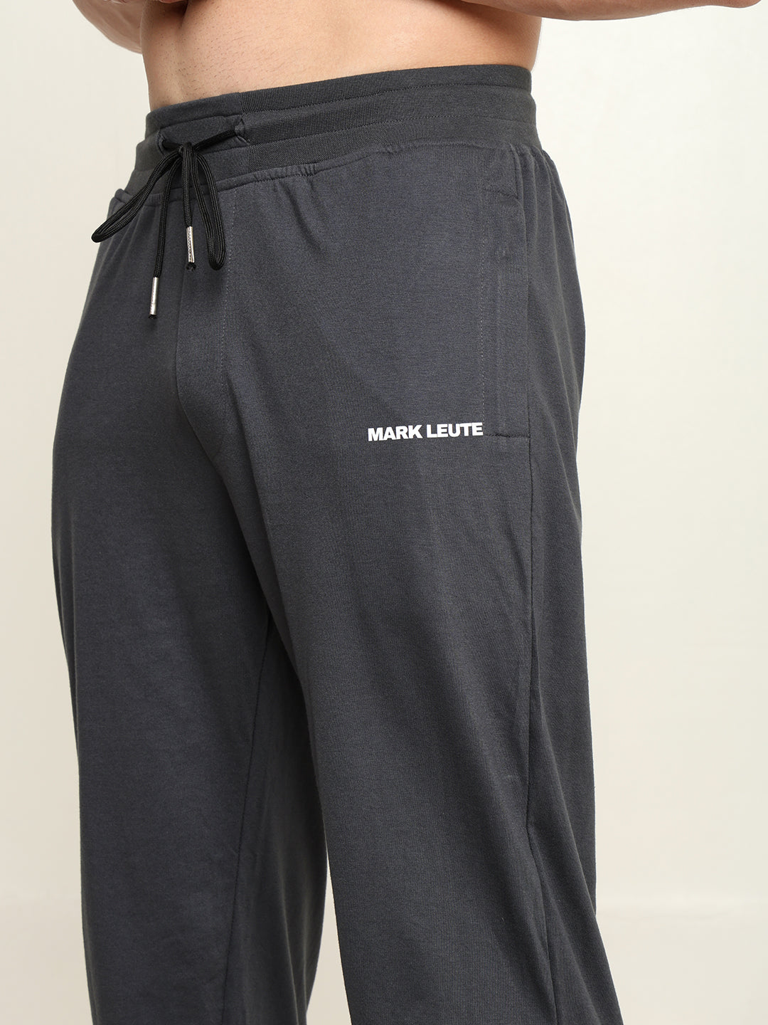 Breathable Loose Fit Cotton Track Pant for Men.(Charcoal Grey)