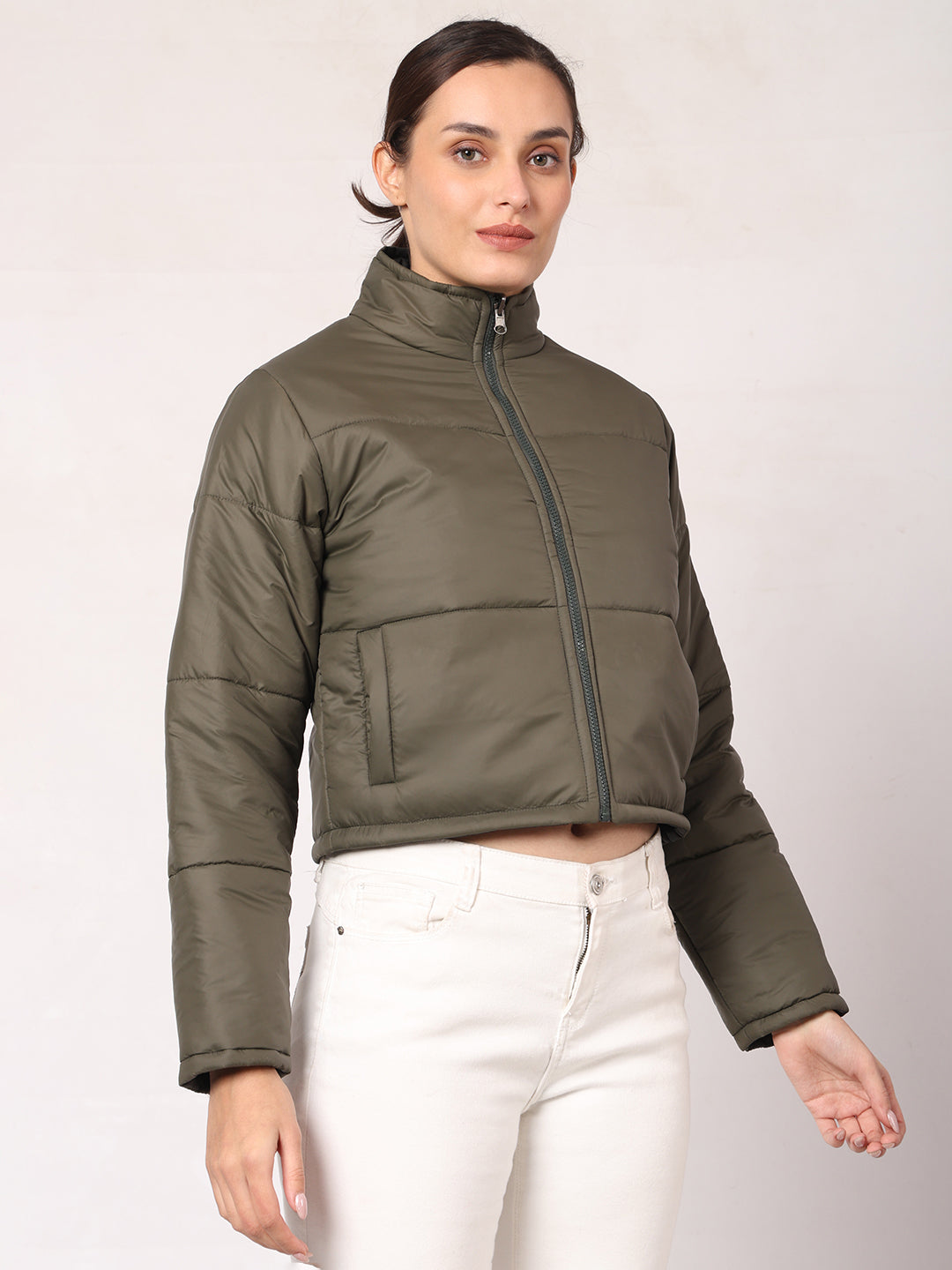 Cropped Reversible Jacket For Women