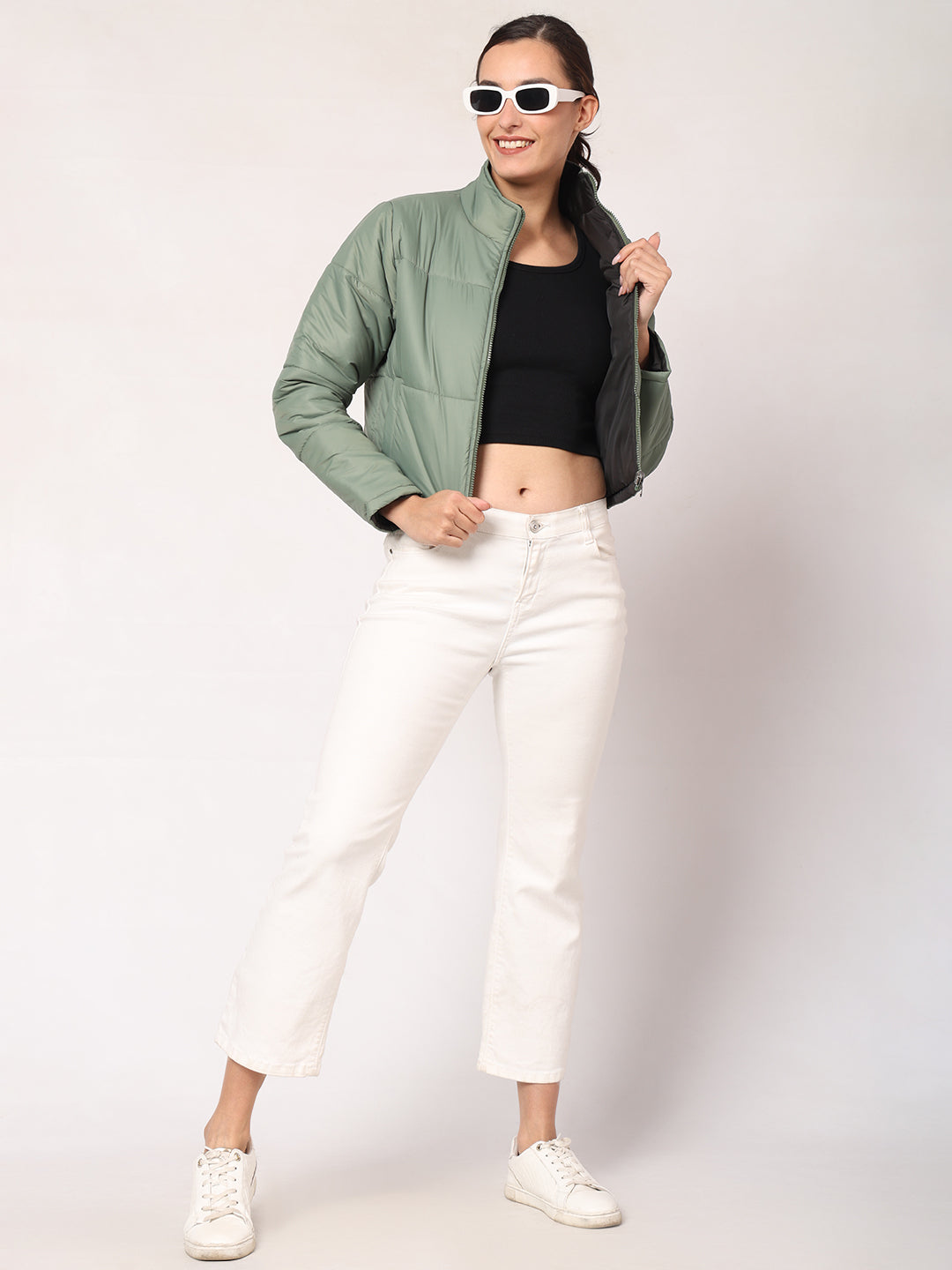 Cropped Reversible Jacket For Women