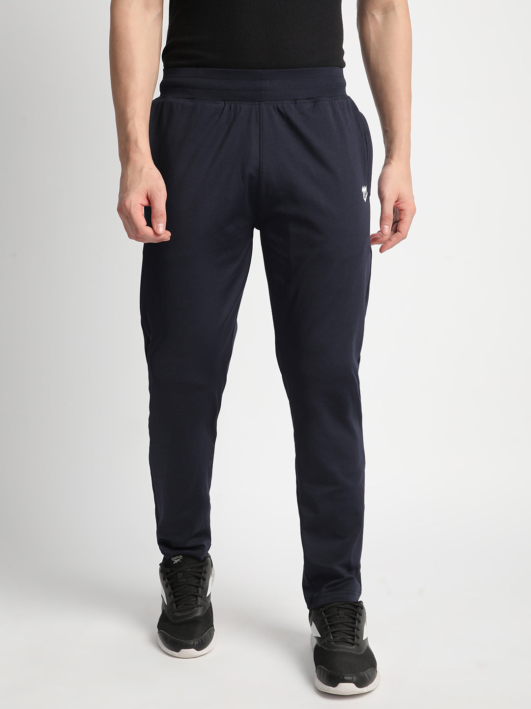 Rapid Dry Blue Solid Track Pant for Men (DRITX)