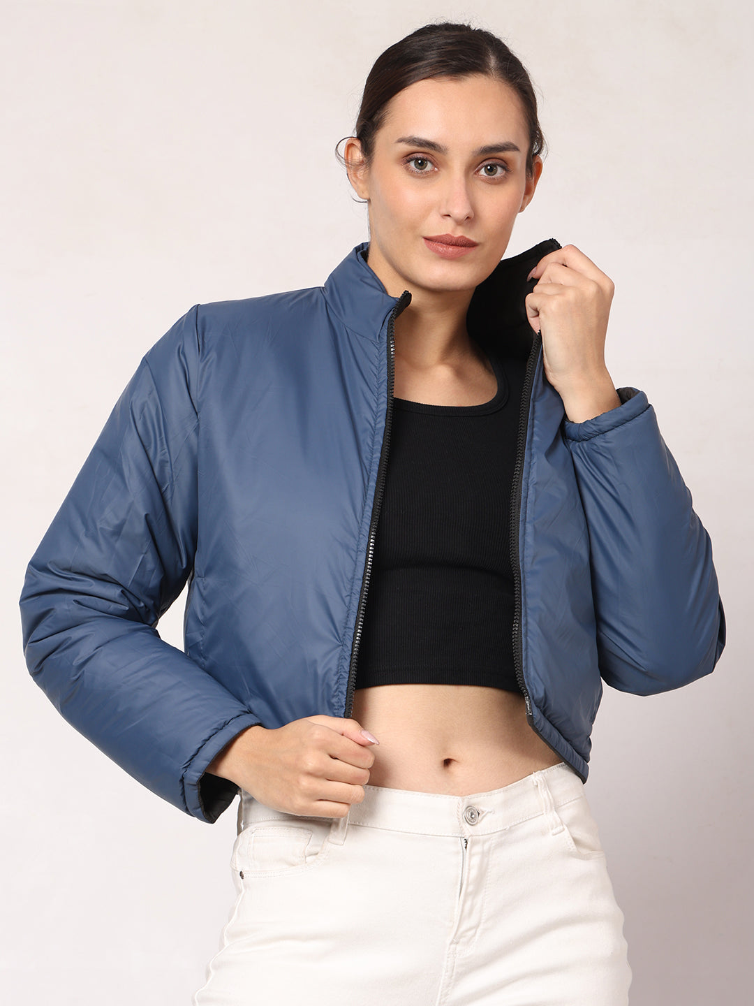 Cropped Reversible Jacket For Women