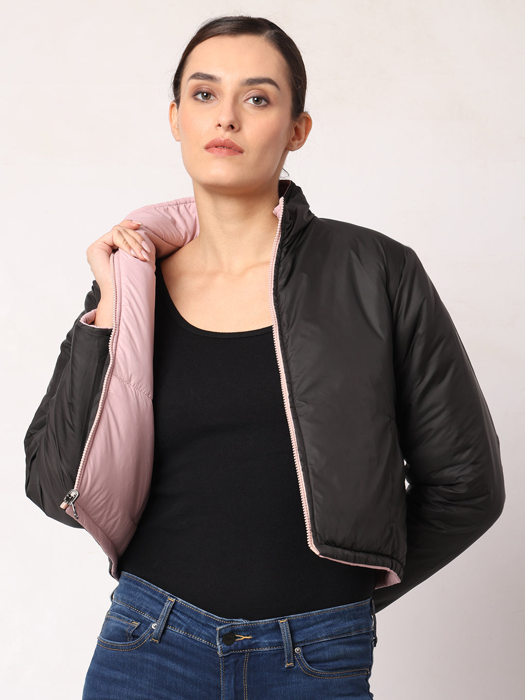 Cropped Reversible Jacket For Women