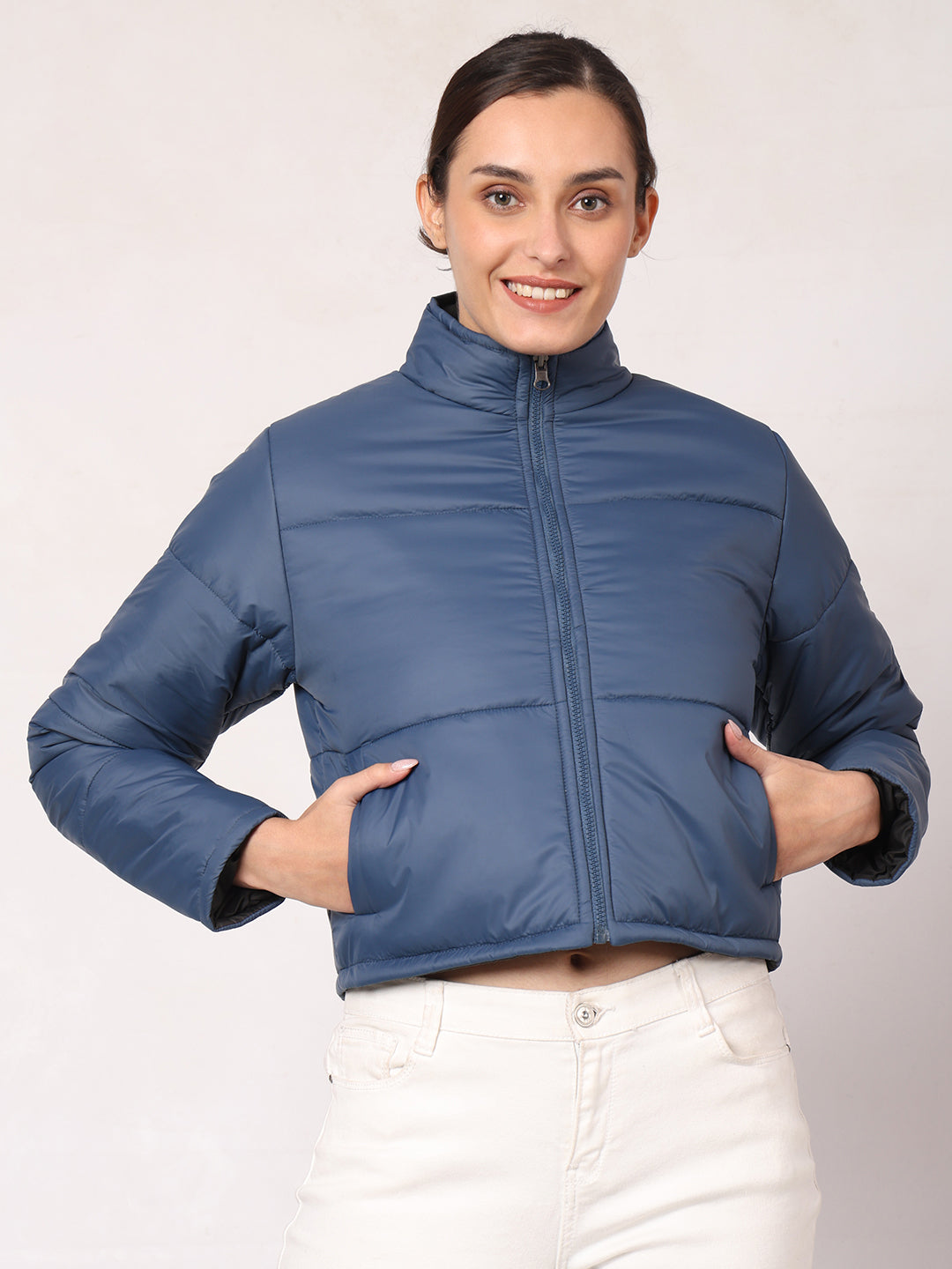 Cropped Reversible Jacket For Women