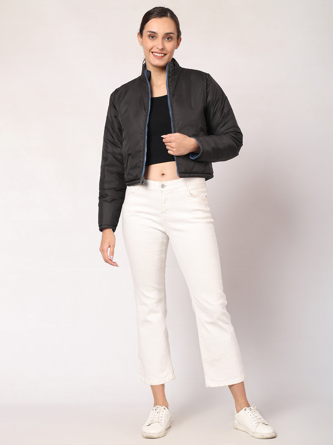 Cropped Reversible Jacket For Women