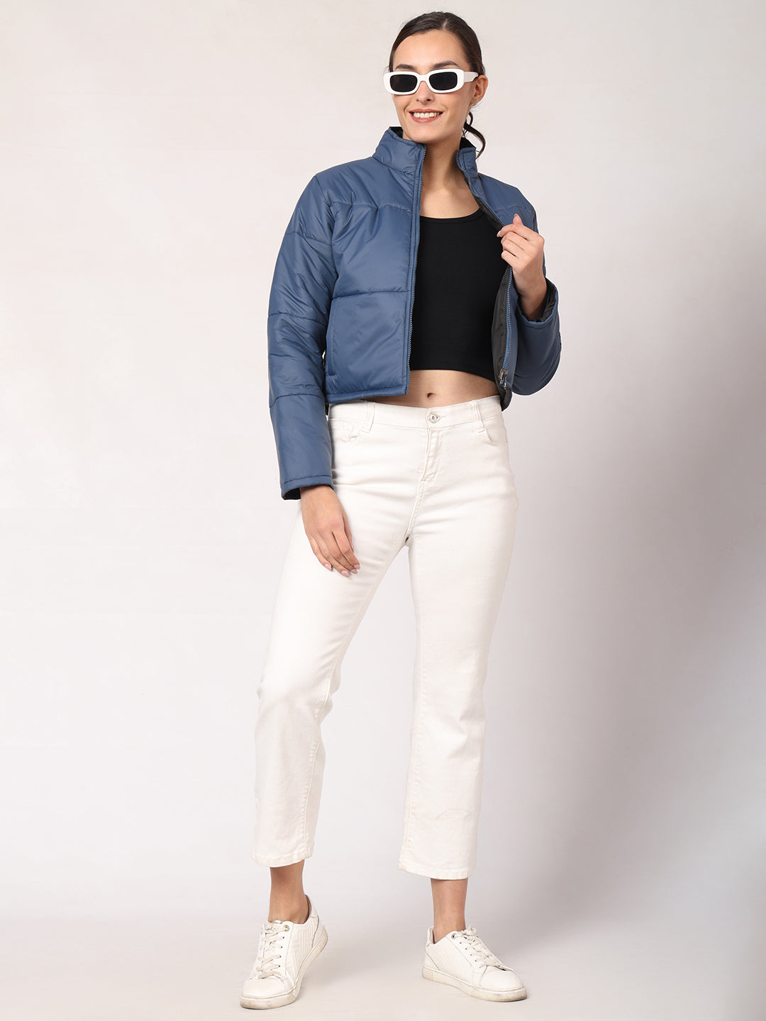 Cropped Reversible Jacket For Women