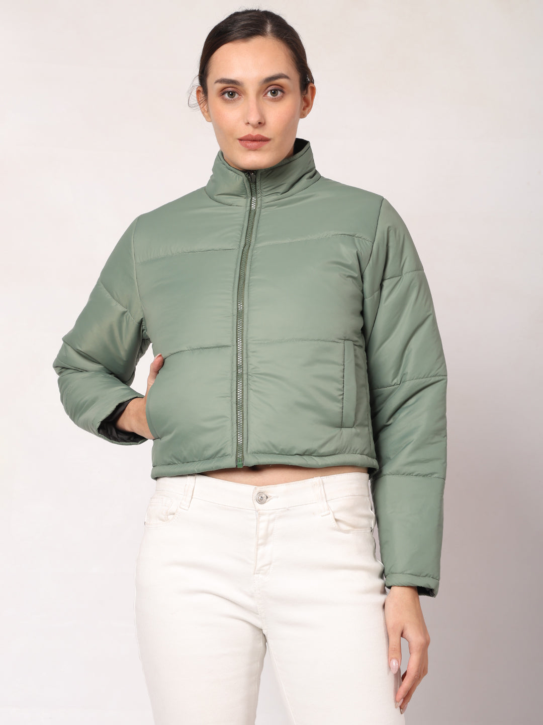 Cropped Reversible Jacket For Women