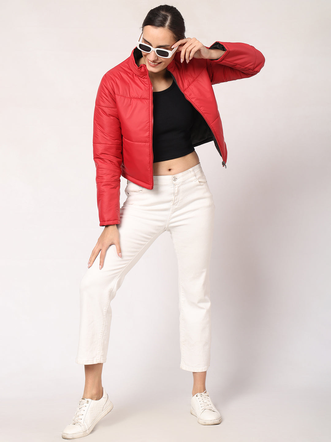 Cropped Reversible Jacket For Women