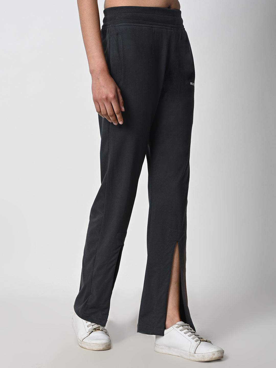 Front Slit Grey Track Pant for Women.