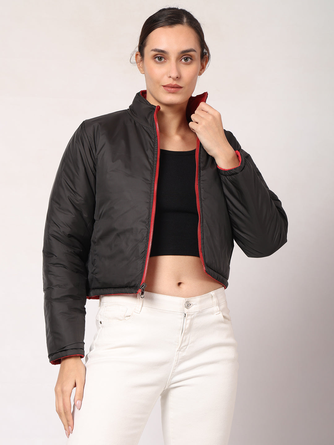 Cropped Reversible Jacket For Women