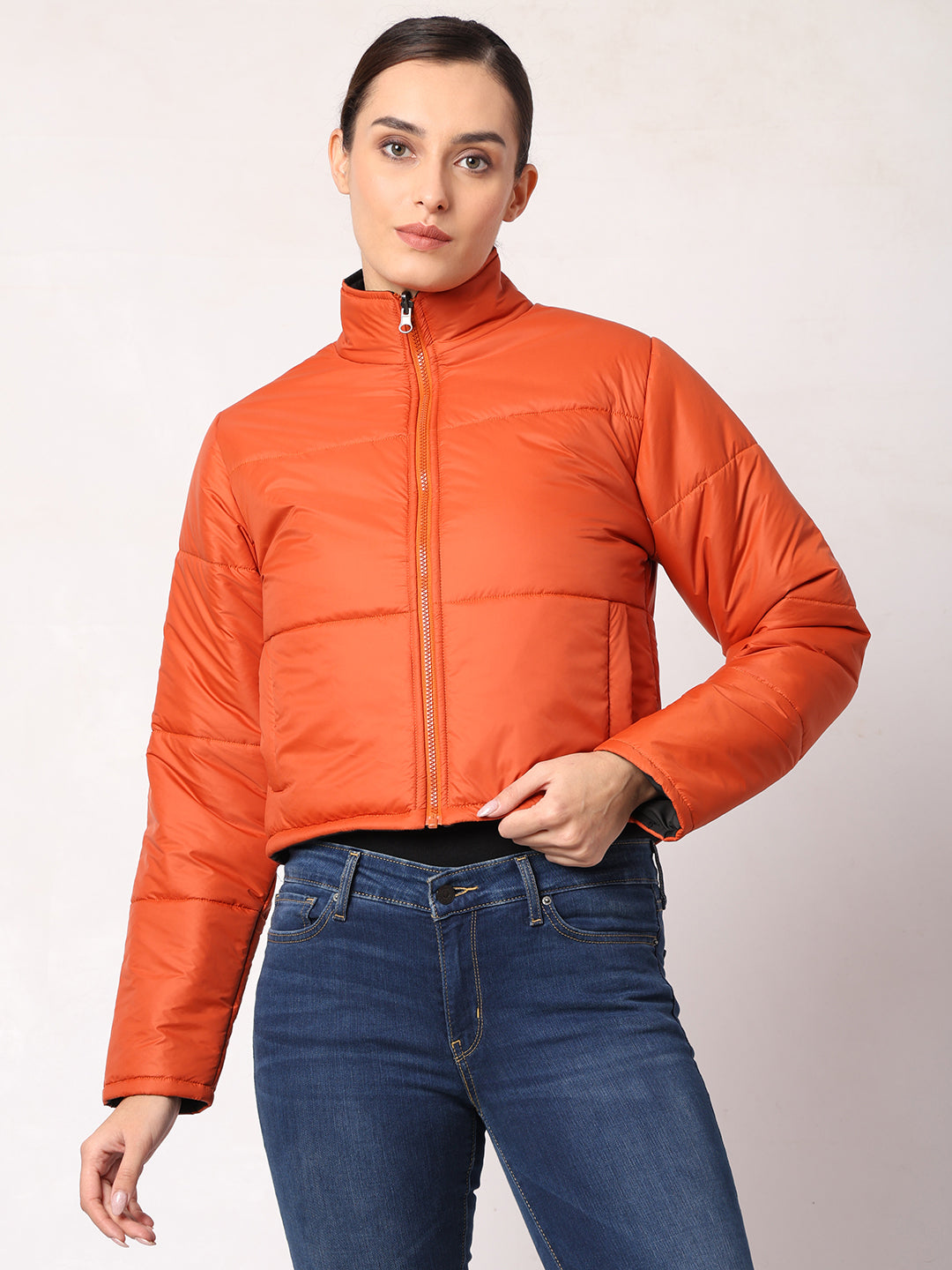 Cropped Reversible Jacket For Women