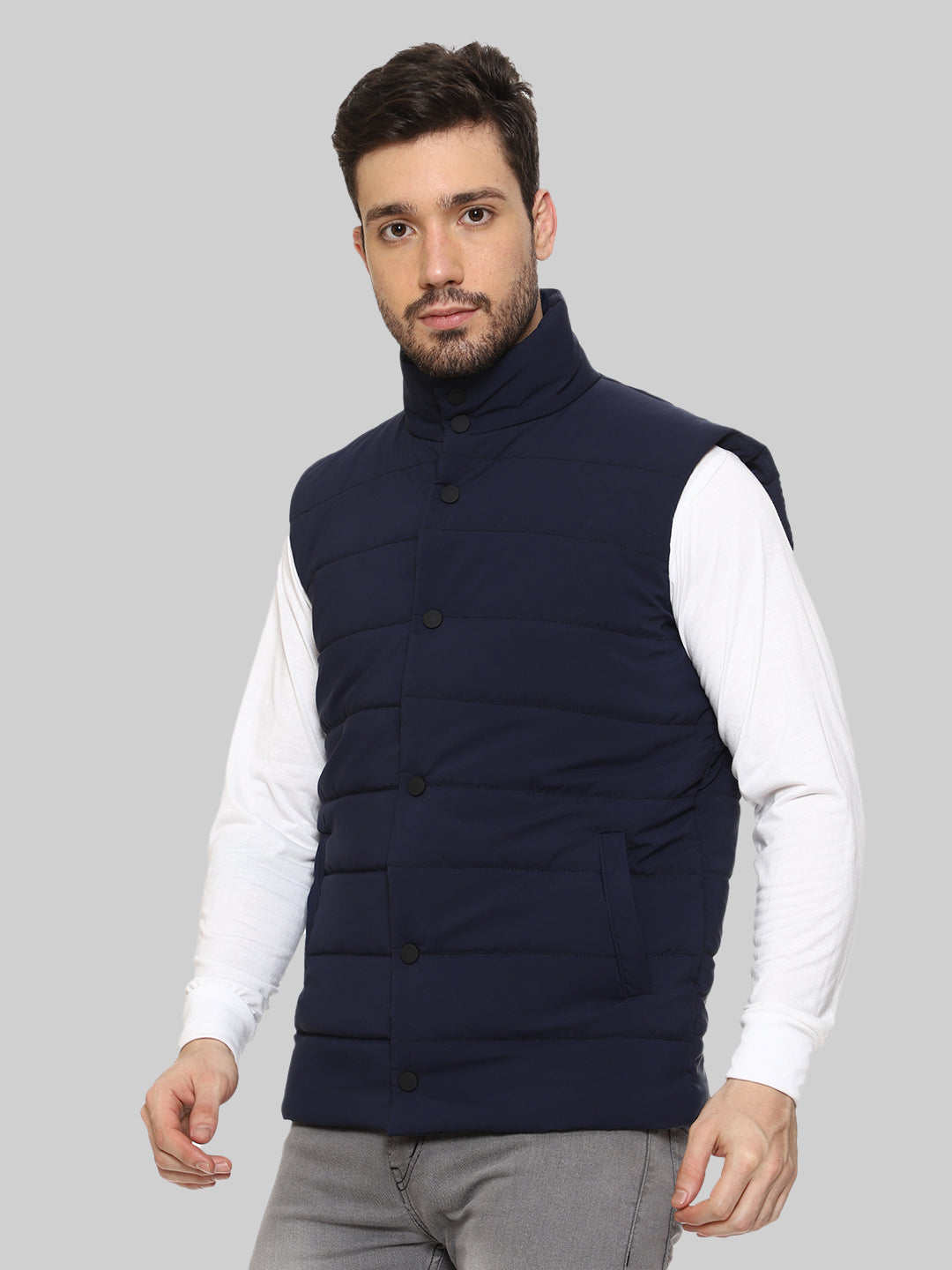Sleeveless Puffer Jacket For Men
