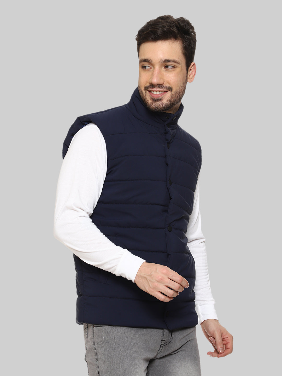 Sleeveless Puffer Jacket For Men