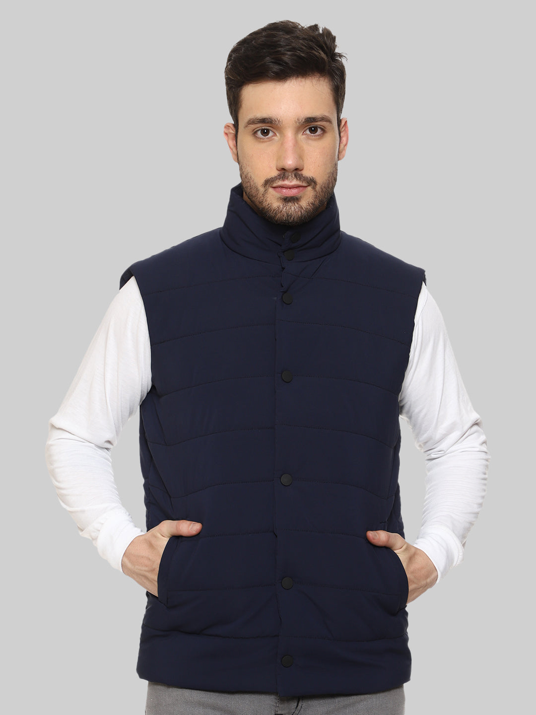 Sleeveless Puffer Jacket For Men