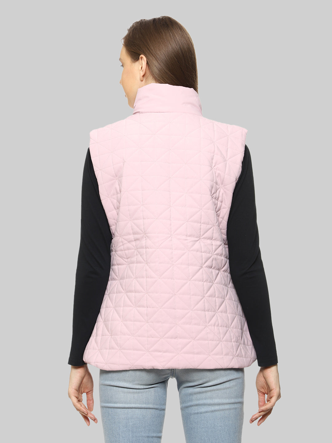 Quilted Sleeveless Jacket For Women