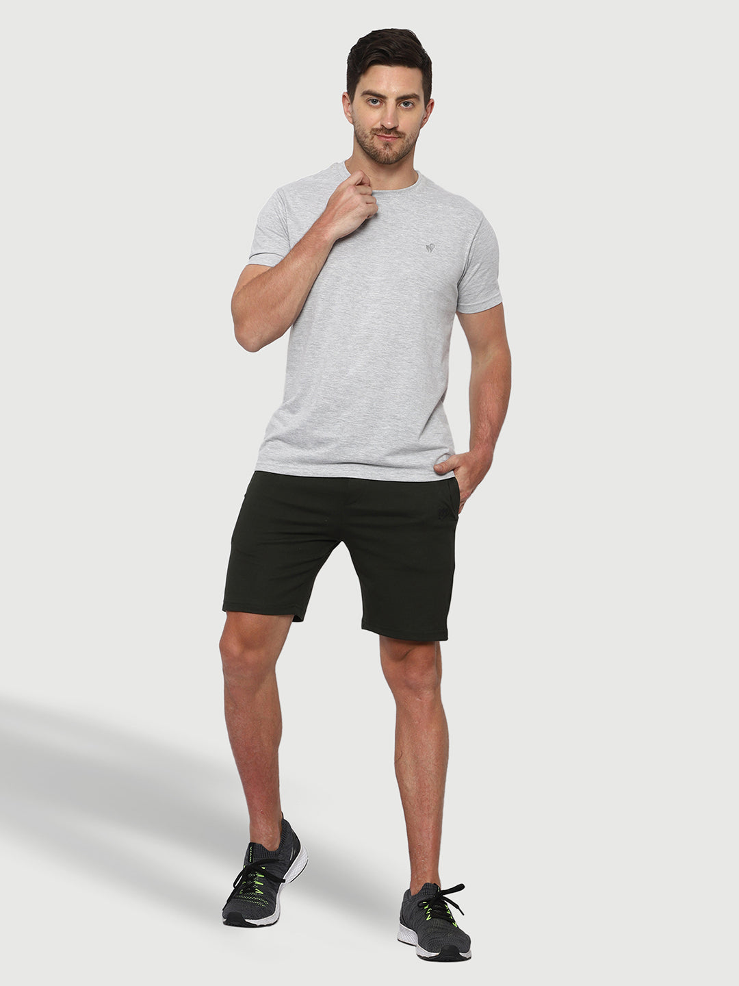 Mark Leute Olive Green Shorts For Men
