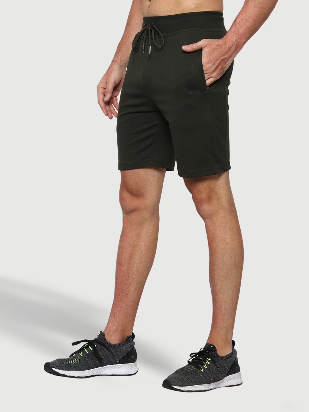 Mark Leute Olive Green Shorts For Men