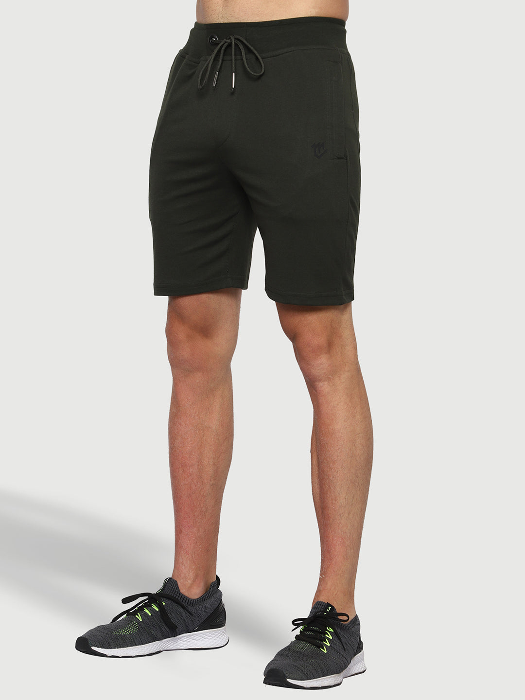 Mark Leute Olive Green Shorts For Men