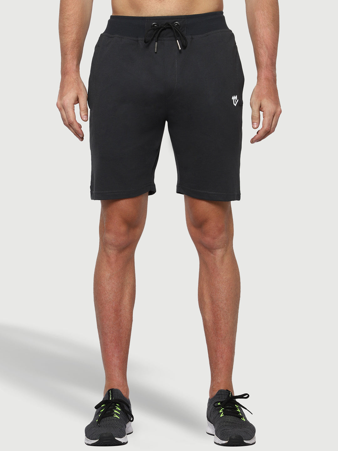 Mark Leute Charcoal Grey Shorts For Men