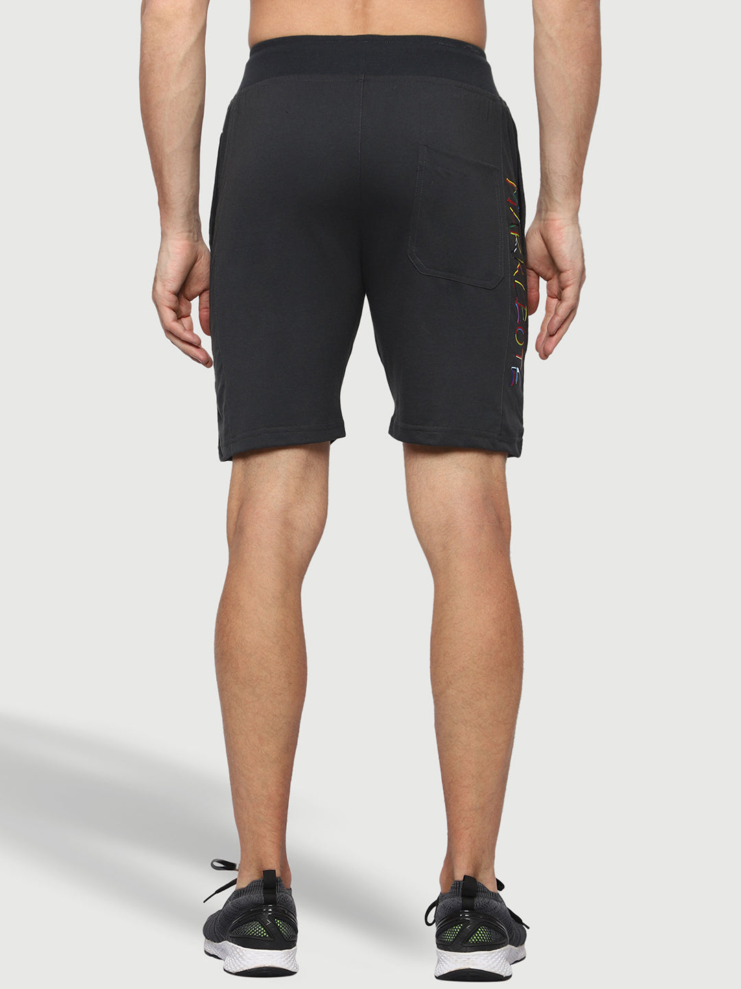 Mark Leute Charcoal Grey Shorts For Men