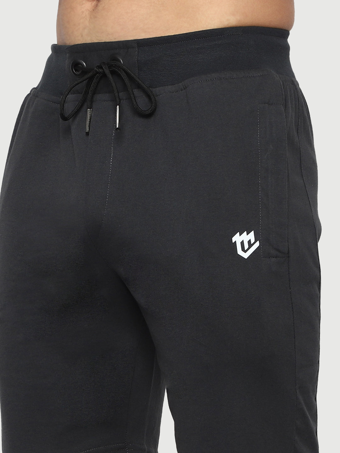 Mark Leute Charcoal Grey Shorts For Men