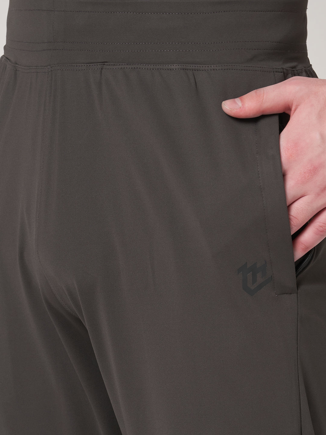 Rapid Dry Brown Solid Track Pant for Men (DRITX)