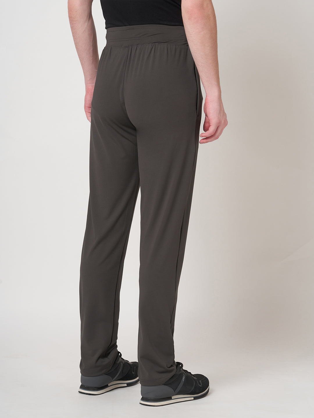 Rapid Dry Brown Solid Track Pant for Men (DRITX)