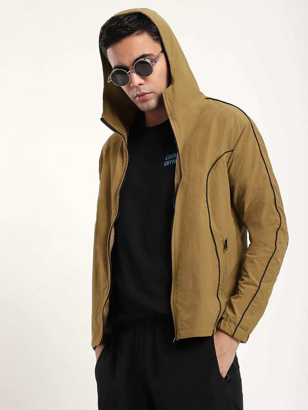 Tan AeroFlex Windbreaker Jacket