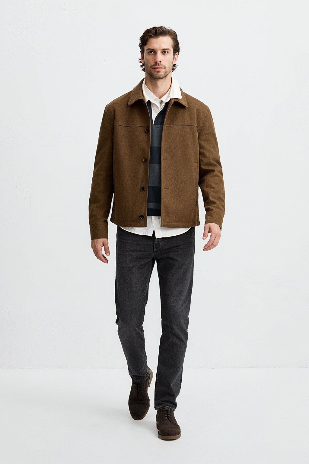 Suede Jacket (Tan)