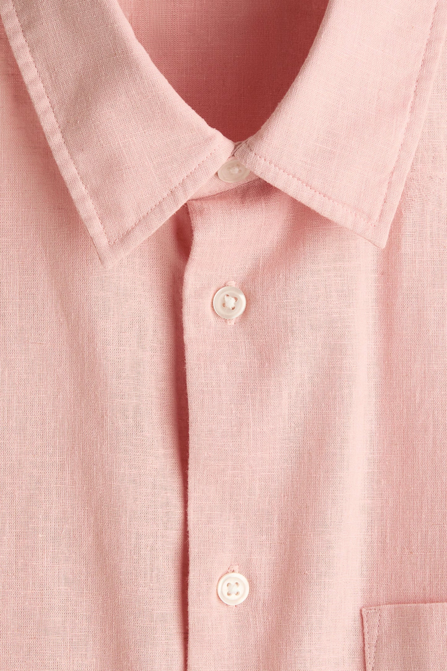 Regular Fit Linen Blend Shirt (Pink)