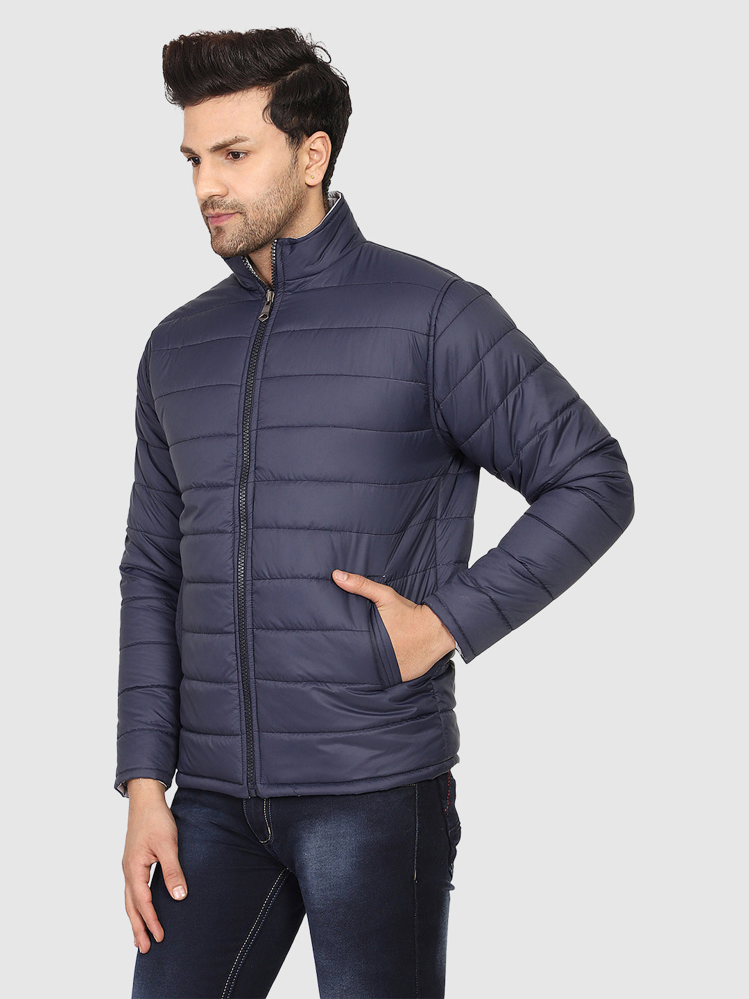 Full-Sleeves Reversible Jacket For Men