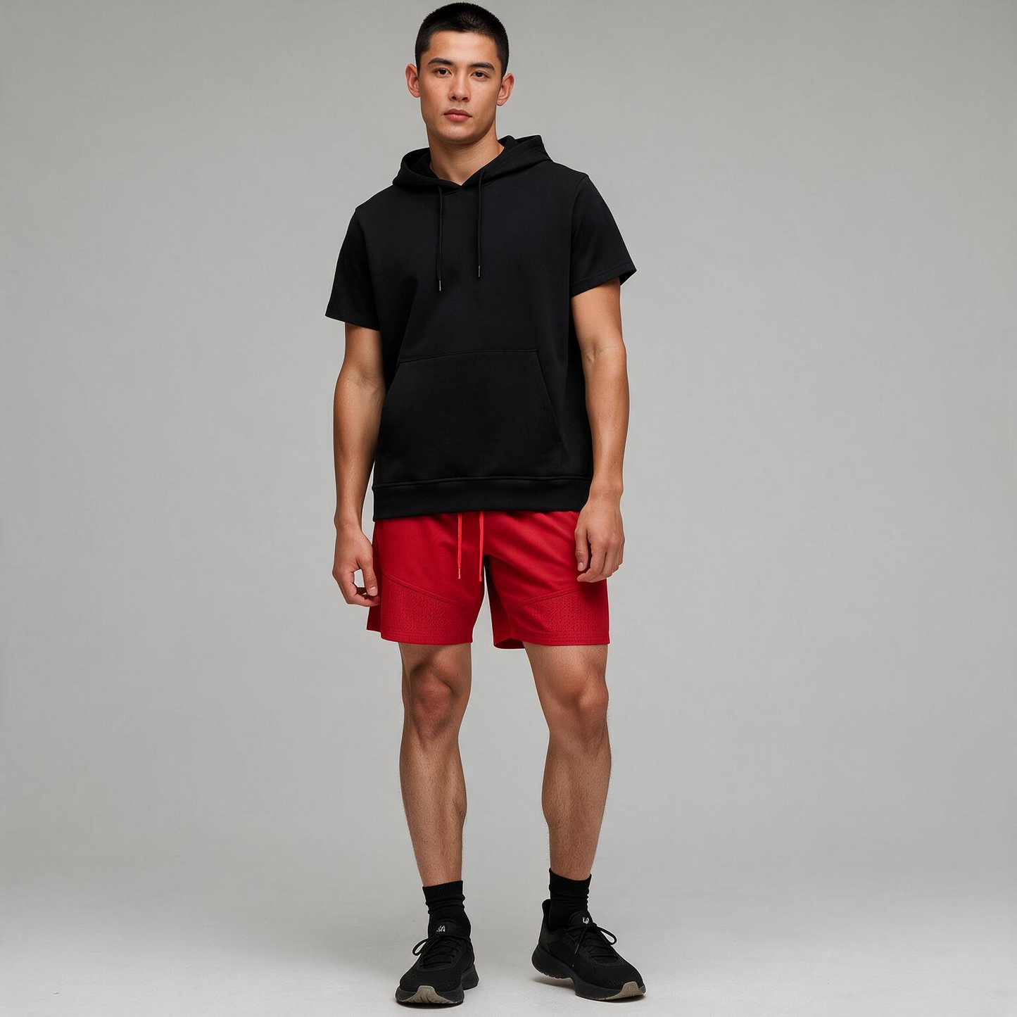 Perforated Laser-Tech Shorts (Red)